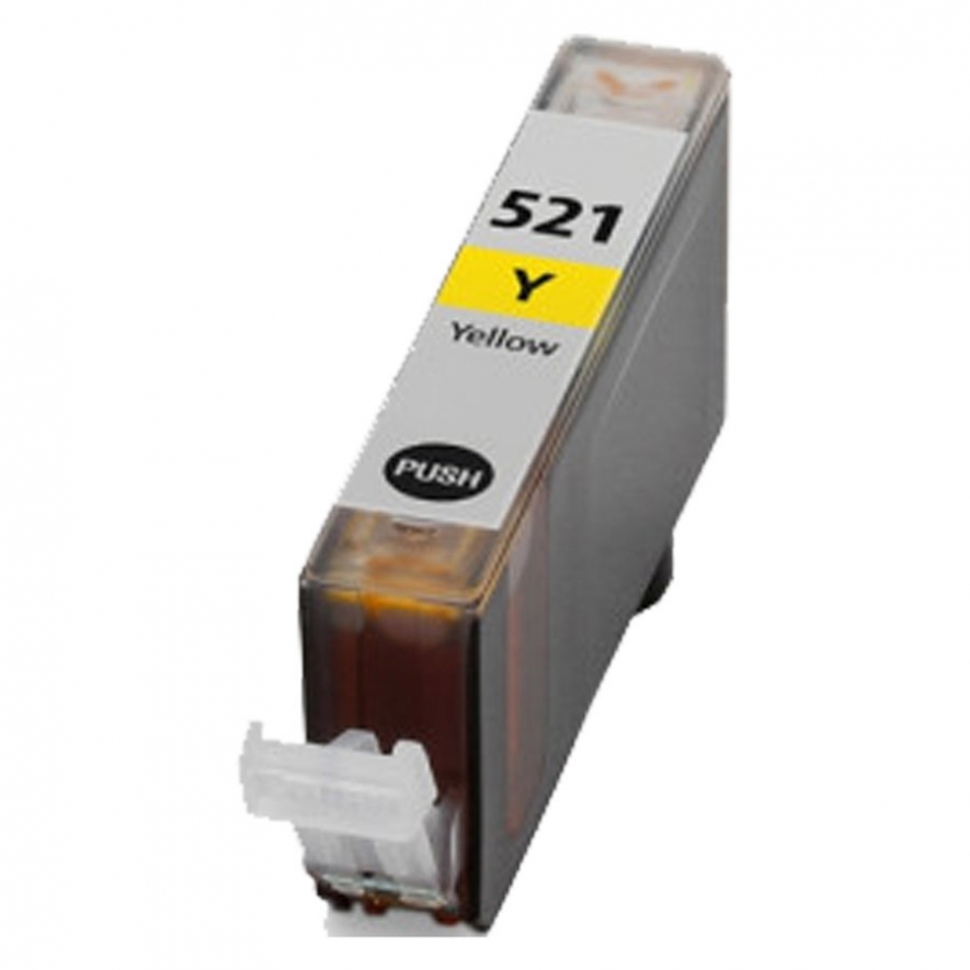 Tinteiro Compat�vel Canon CLI-521 Amarelo