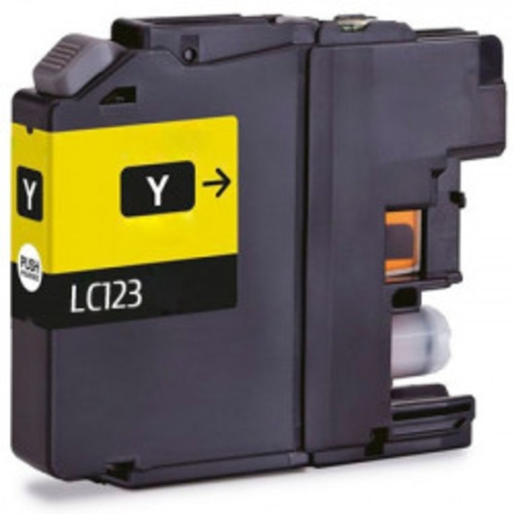 Tinteiro Compat�vel Brother LC123 Amarelo